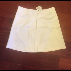 NEW VINTAGE IVORY WHITE BEBE SKIRT